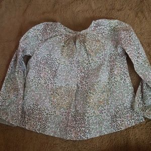 Euc Jacadi Liberty Print top size 3 girls